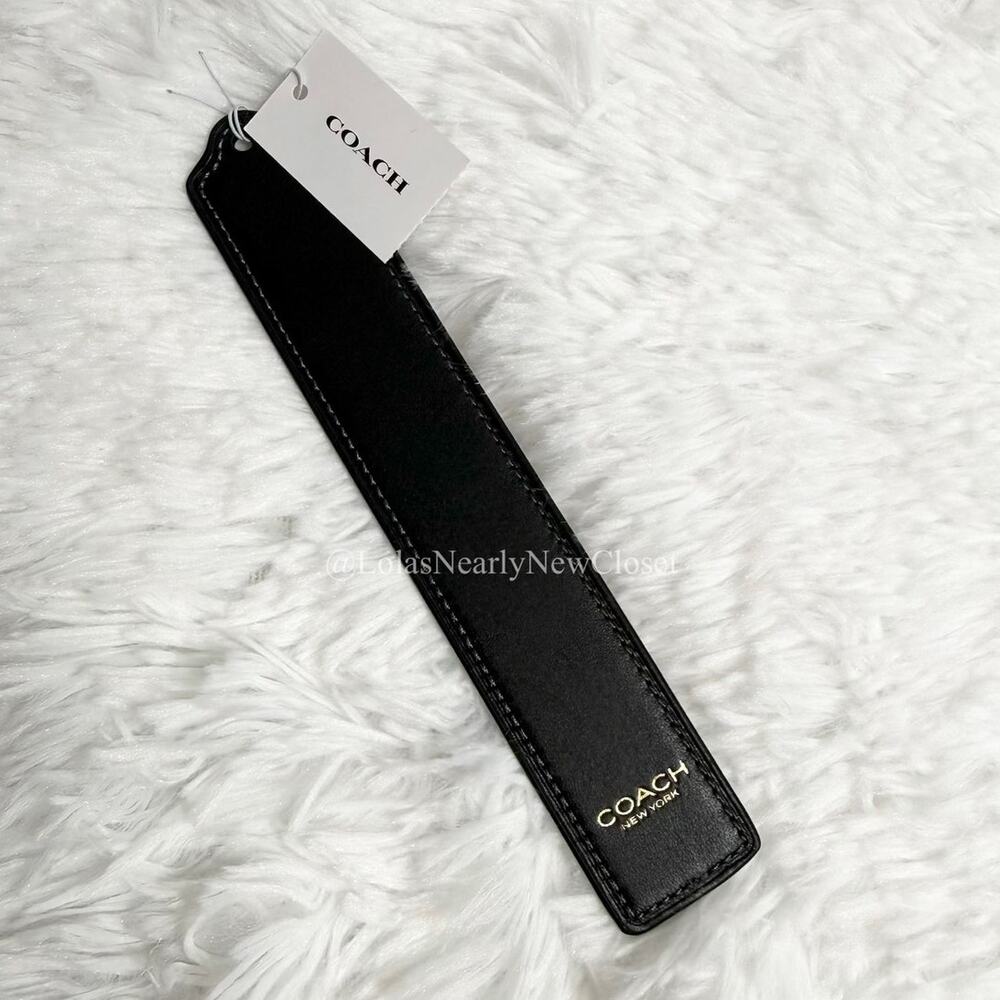Coach Black Bookmark